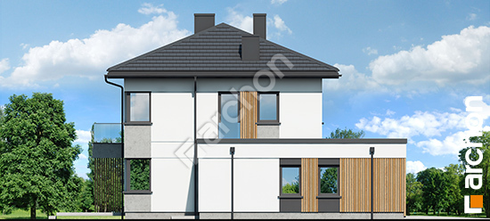 Elewacja boczna projekt willa maja 3 g2 468f49968cea3fac1c75ab4ddb52b9d6  266