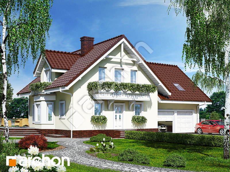 gotowy projekt Dom w rododendronach 5 (G2P) widok 1