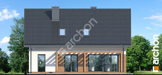 Elewacja ogrodowa projekt dom w balsamowcach 15 g 5d5c44e0183fd455099dfa608db9f710  267