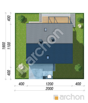 gotowy projekt Dom w malinówkach 51 (GE) sytuacja