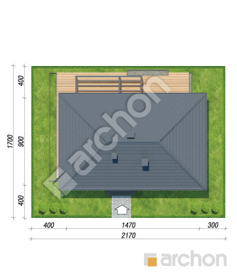 gotowy projekt Dom w kruszczykach 27 sytuacja