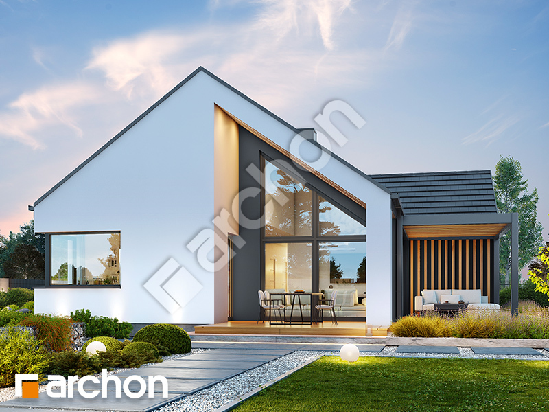 gotowy projekt Dom w kosaćcach 53 (E) widok 2