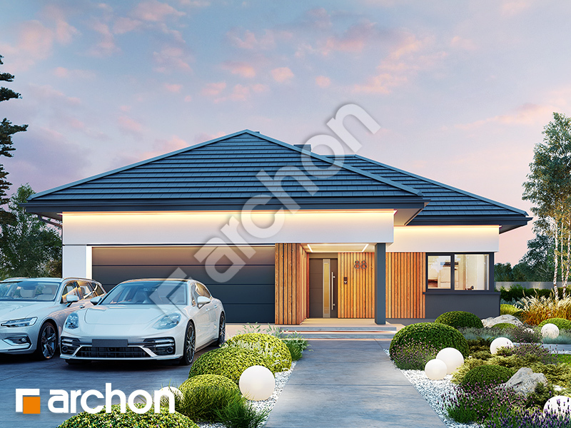 gotowy projekt Dom pod złotokapem 2 (G2E) widok 2