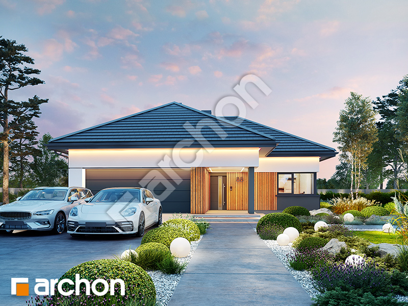 gotowy projekt Dom pod złotokapem 2 (G2E) widok 2