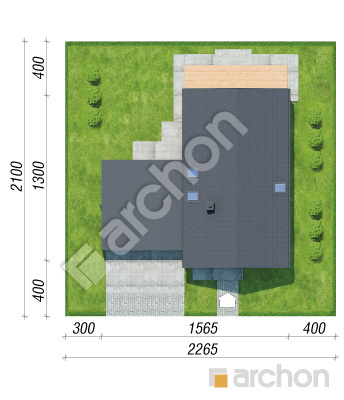 gotowy projekt Dom w wiesiołkach 3 (G2AE) sytuacja