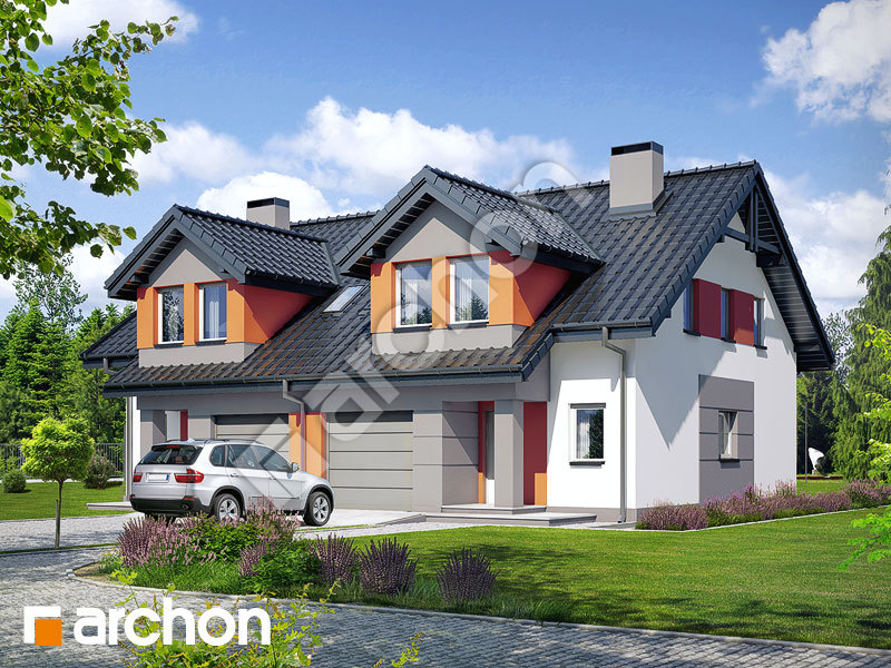 gotowy projekt Dom w klematisach 9 (A) widok 1