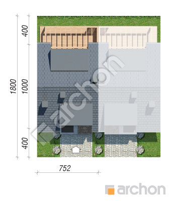 gotowy projekt Dom w narcyzach 10 (S) sytuacja