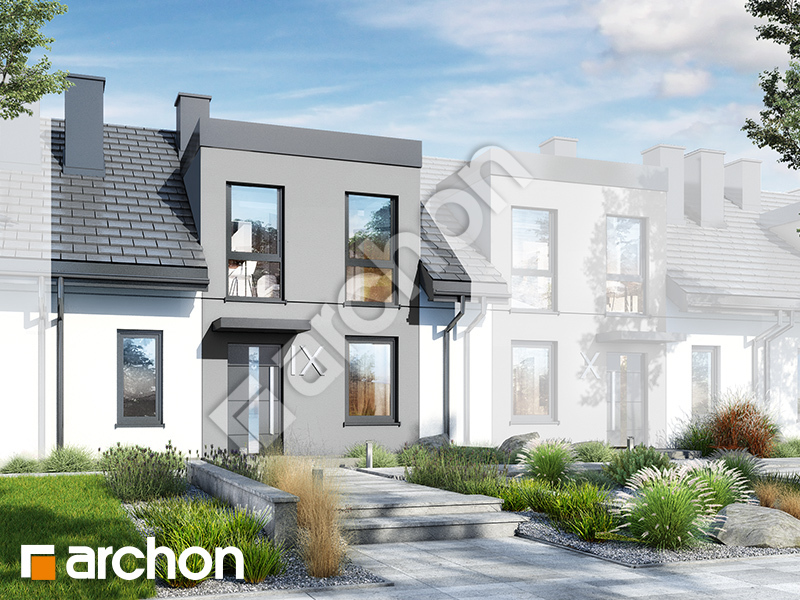 gotowy projekt Dom w narcyzach 10 (S) widok 1