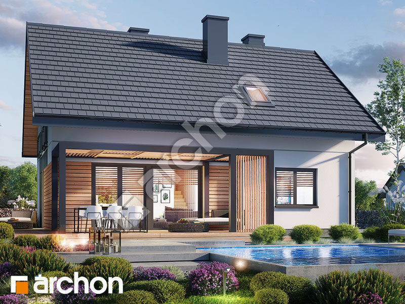 gotowy projekt Dom w malinówkach 14 (A) widok 1