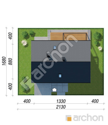 gotowy projekt Dom w malinówkach 49 (GE) sytuacja