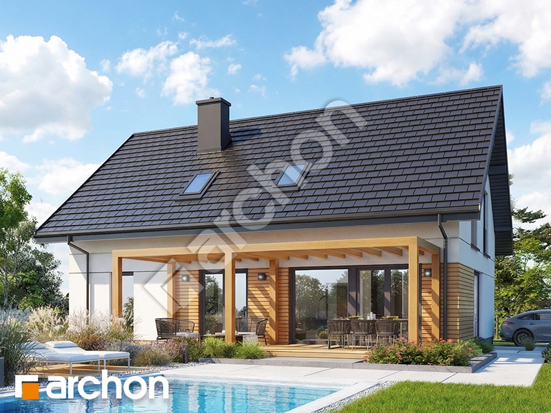 gotowy projekt Dom w balsamowcach 20 (G) widok 2