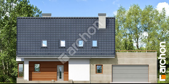 Elewacja frontowa projekt dom w dziewannie 2 g2 ddfe0aaba55d9acc7975828e87000c65  264