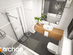 gotowy projekt Dom pod agawami 2 (B) Wizualizacja łazienki (wizualizacja 3 widok 4)