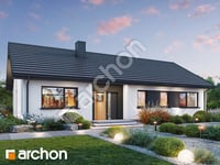 gotowy projekt Dom w skalnicach (E) OZE 