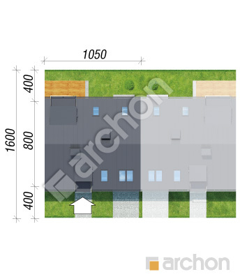gotowy projekt Dom w zimokwiatach (S) sytuacja
