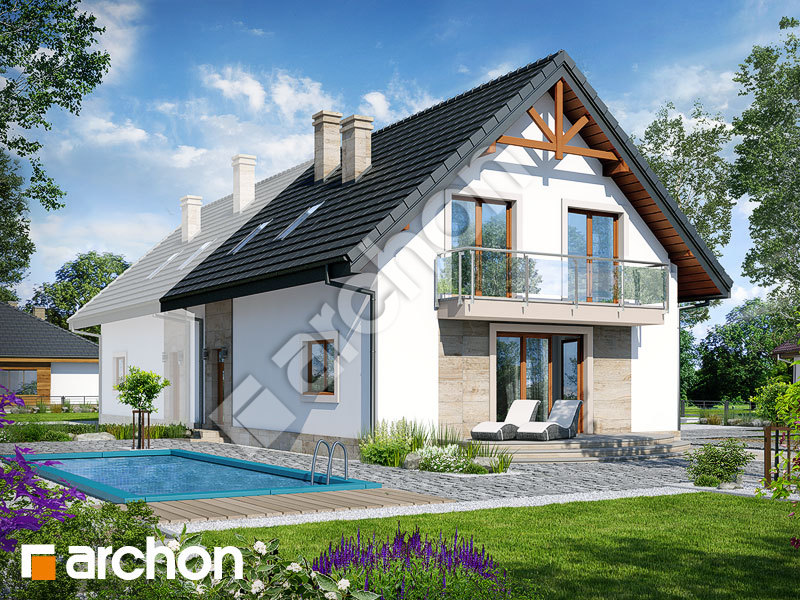 gotowy projekt Dom w lucernie 6 (B) widok 2