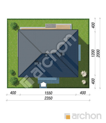 gotowy projekt Dom w litodorach sytuacja