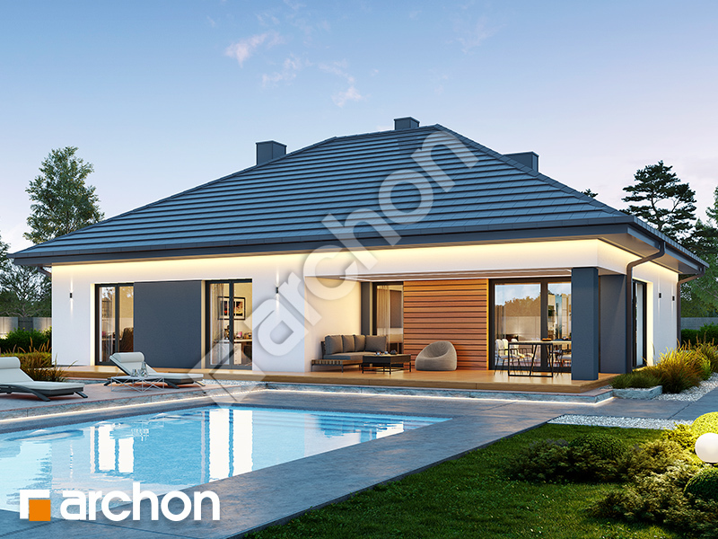 gotowy projekt Dom w litodorach widok 2