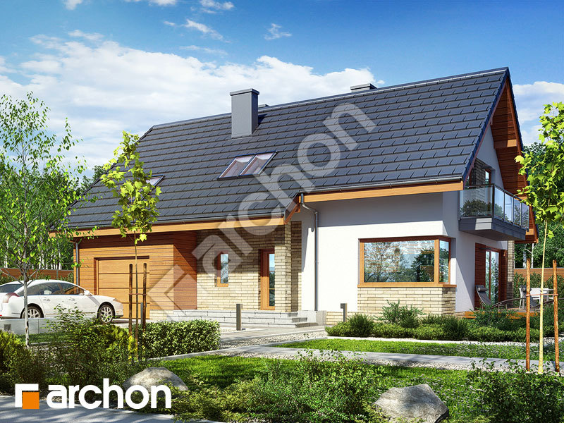 gotowy projekt Dom w idaredach 5 (A) widok 2