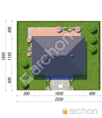 gotowy projekt Dom w litodorach 2 (E) sytuacja