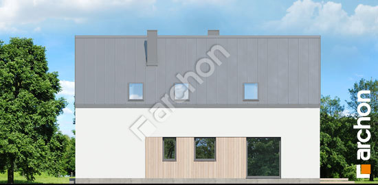 Elewacja boczna projekt dom w papawerach 2 we ac1c6298eea367f5e3252a578582c556  265