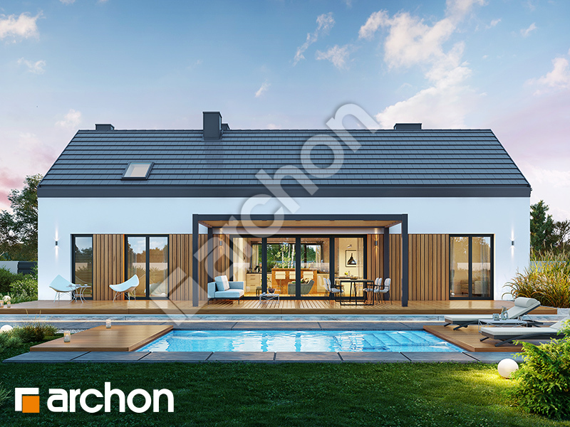 gotowy projekt Dom w modrzewiach 11 