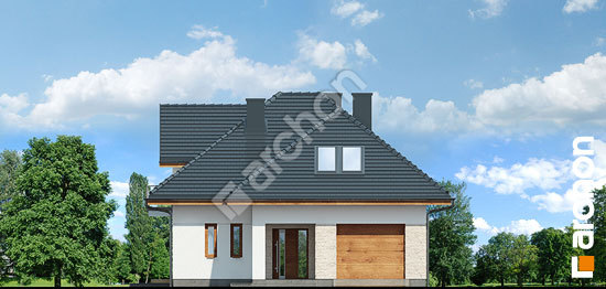 Elewacja frontowa projekt dom w kosodrzewinie 1611a26cb69b15692e53f2a6b9e7e280  264