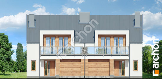 Elewacja frontowa projekt dom w klematisach 22 r2 ver 2 6f8f06876580016d464b5d2c21d03419  264