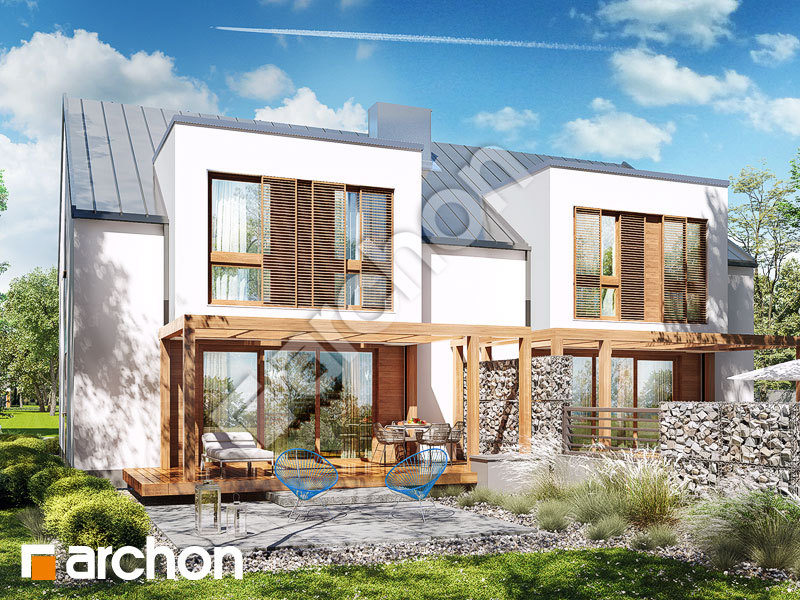 gotowy projekt Dom w klematisach 22 (R2) widok 1
