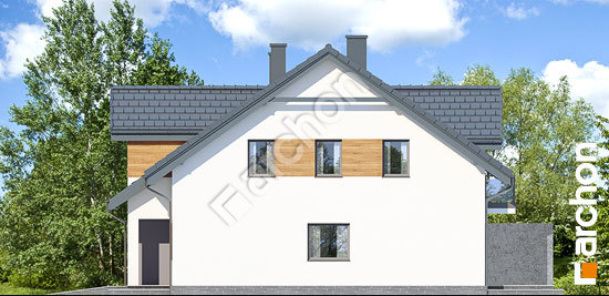 Elewacja boczna projekt dom w klematisach 12 t ver 2 2666f9c0f8719e4293596a7bac99540e  266