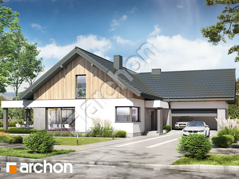 gotowy projekt Dom w przebiśniegach 12 (G2) widok 1