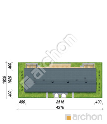 gotowy projekt Dom pod hebanowcem 4 (GR2) sytuacja