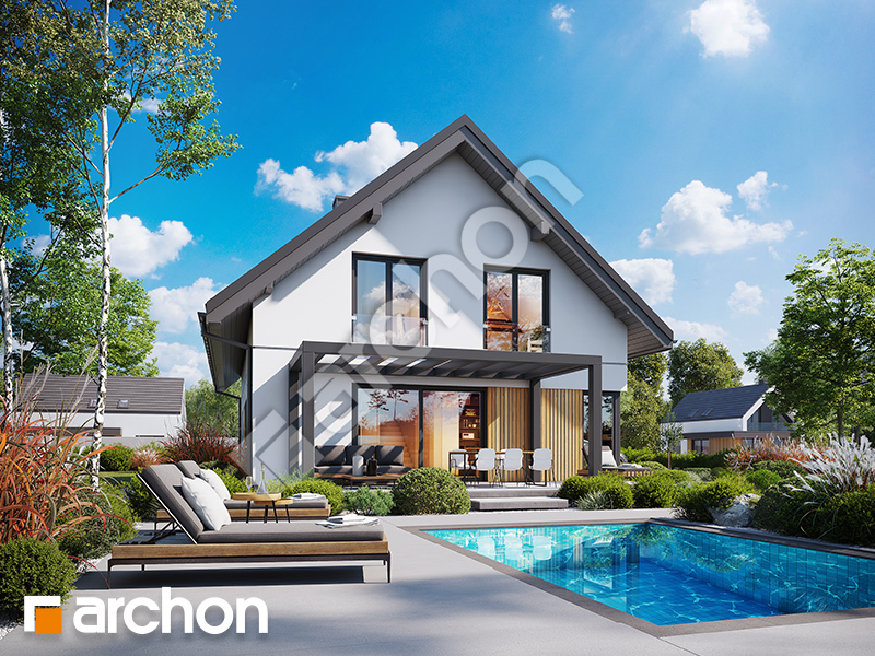 gotowy projekt Dom w balsamowcach 22 (G) widok 2