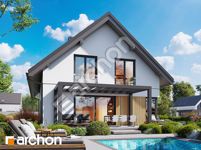 gotowy projekt Dom w balsamowcach 22 (G) widok 2