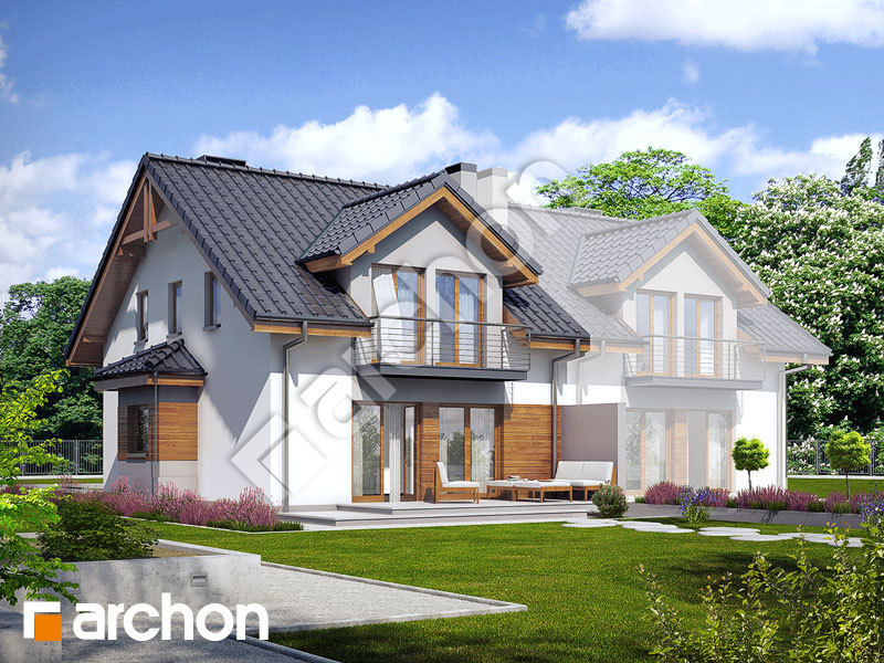 gotowy projekt Dom w klematisach 9 (B) widok 2