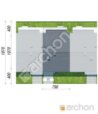 gotowy projekt Dom w bratkach 9 (R2S) sytuacja