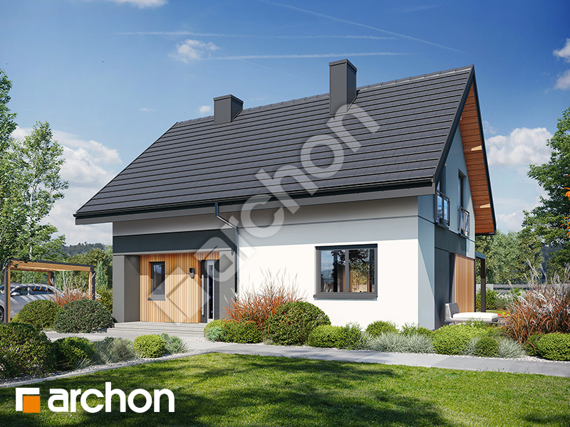 gotowy projekt Dom w malinówkach 11 widok 2