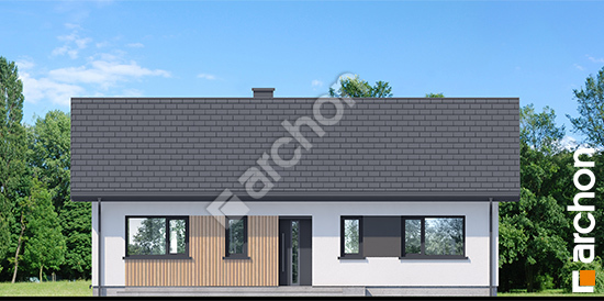 Elewacja frontowa projekt dom w kruszczykach 22 e oze 4b59b0e5c967b15eb9e35493fbfa2464  264