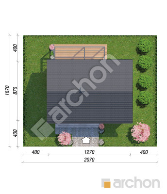 gotowy projekt Dom w kruszczykach 22 (E) OZE sytuacja
