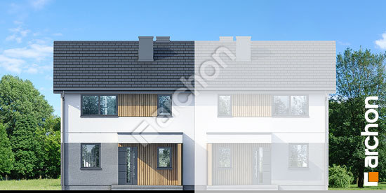 Elewacja frontowa projekt dom w modrakach b 6f925cf55db83bc8bd808d7bf77ea521  264