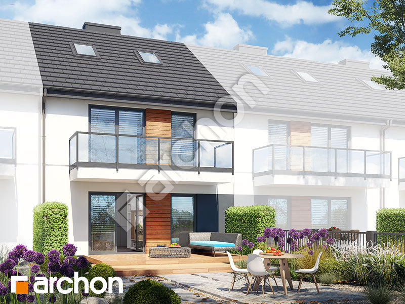 gotowy projekt Dom w bratkach 14 (R2S) widok 2