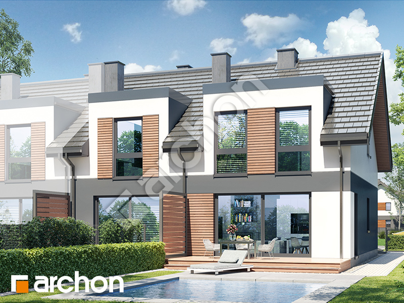 gotowy projekt Dom w riveach 17 (GR2B) widok 2