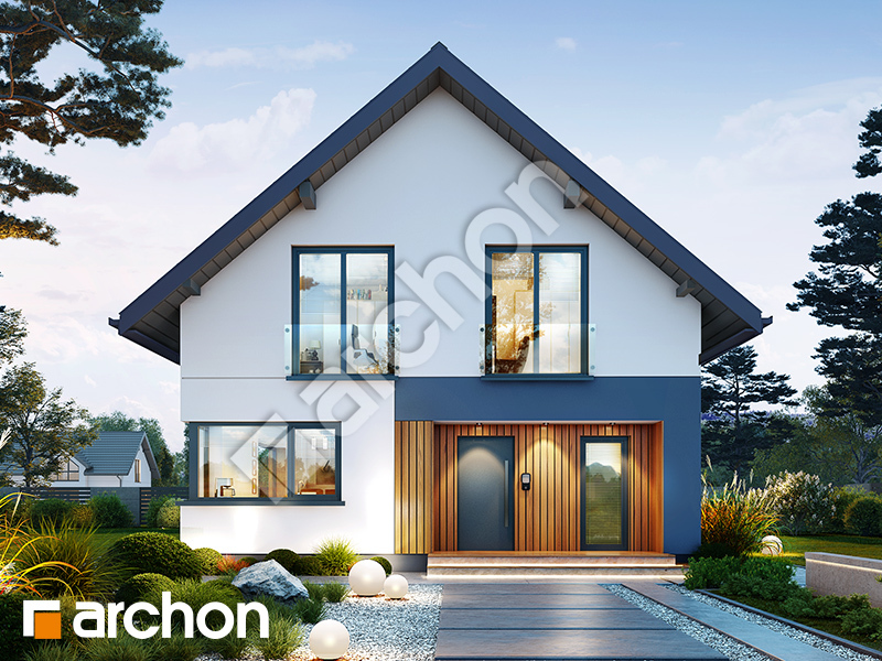 gotowy projekt Dom w anyżku 7 (E) OZE widok 1