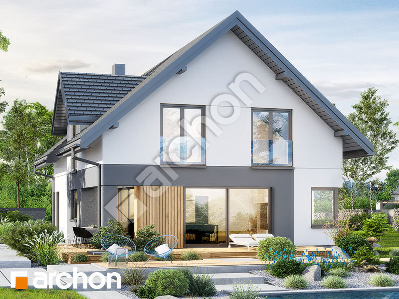 gotowy projekt Dom w zdrojówkach 15 (E) widok 2
