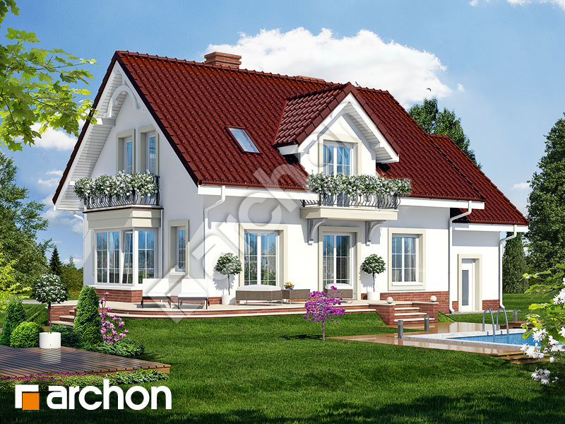 gotowy projekt Dom w werbenach 2 widok 2