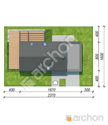 gotowy projekt Dom w kellerisach 4 (GE) sytuacja