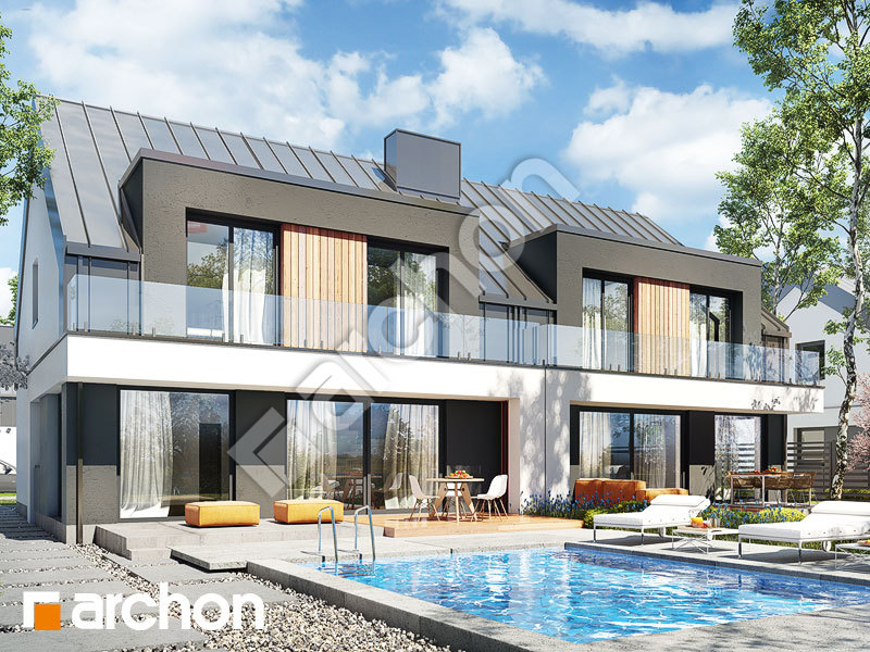 gotowy projekt Dom w klematisach 29 (R2) widok 1