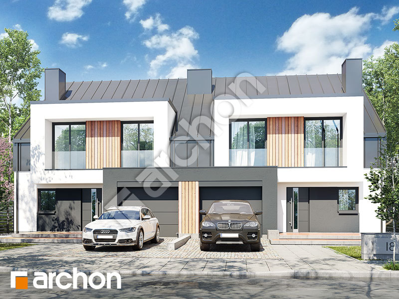 gotowy projekt Dom w klematisach 29 (R2) widok 2