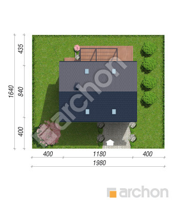 gotowy projekt Dom w drimiach (E) sytuacja