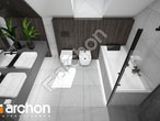 gotowy projekt Dom w stokłosach (G2) Wizualizacja łazienki (wizualizacja 3 widok 4)